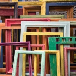 Painting frames resting on each other
